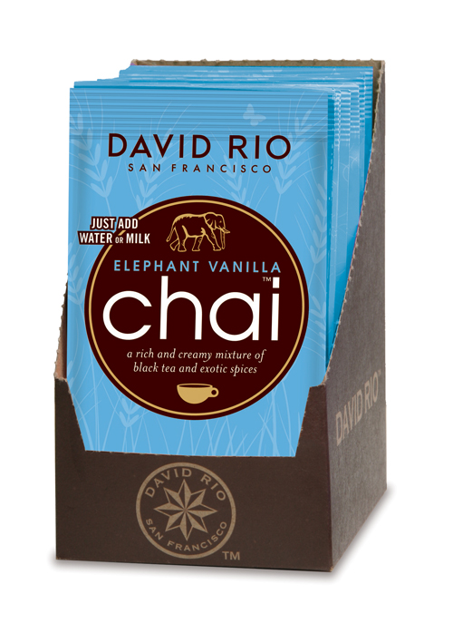 David Rio - Display - Elephant Vanilla Chai (12 x 28 g)