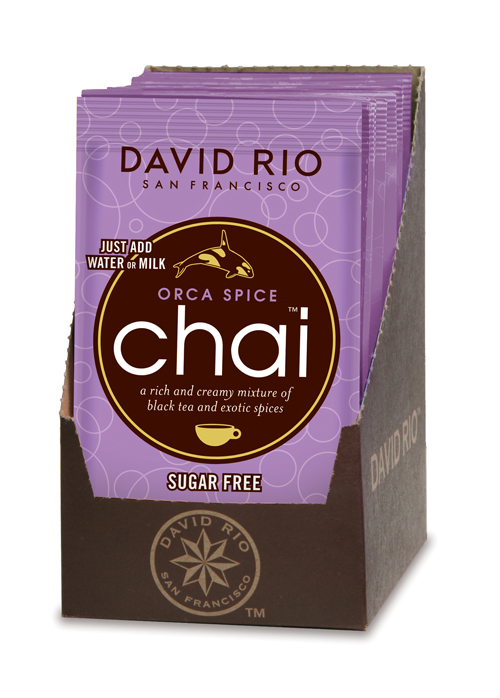 David Rio - Einzelportion - Orca Spice Chai *zuckerreduziert* (12  x 18 g)