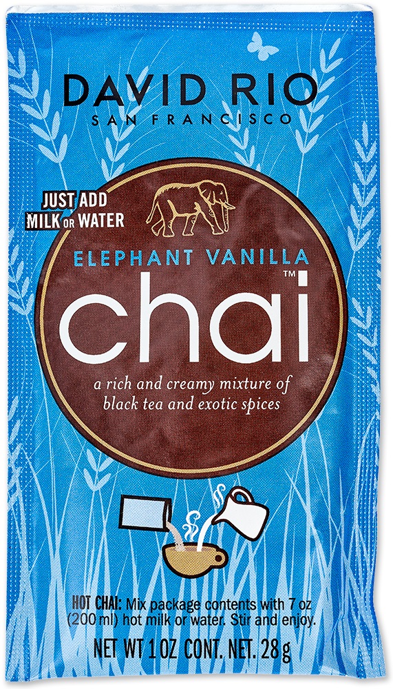 David Rio - Display - Elephant Vanilla Chai (12 x 28 g)